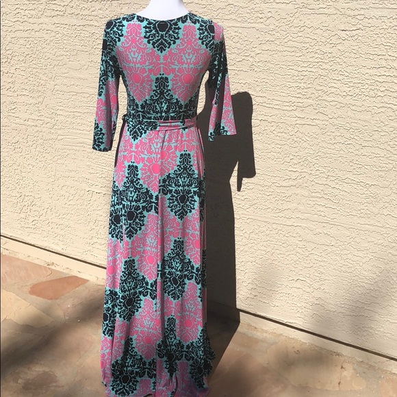 Faux Wrap Maxi Dress - Picture 3 of 5